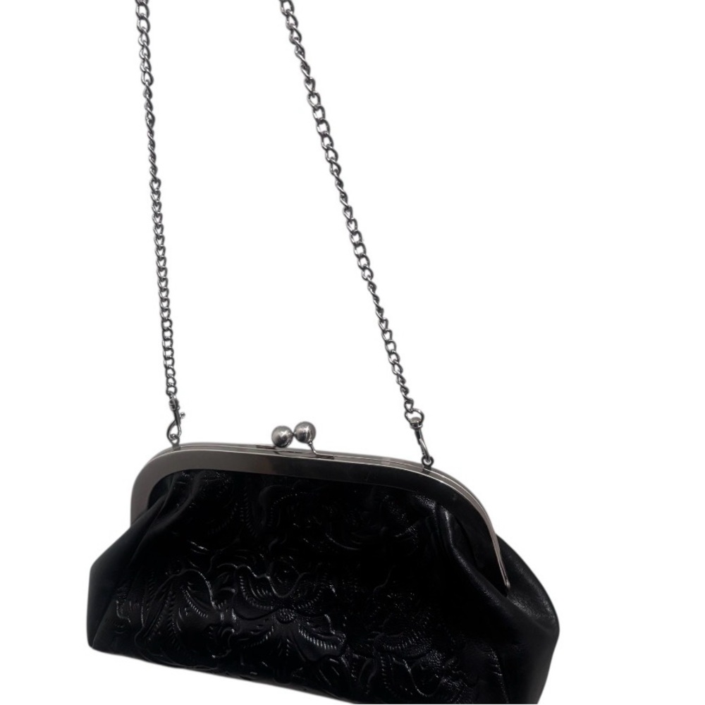 Patricia Nash  Black Chain Clutch coin purse  inspired - Picture 2 of 6